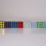 ミニ3cm 3×3レーザーキューブ 2×2・4×4 立体パズル