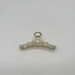 French Vintage Pearl Bow Ribbon Rhinestone Hair Claw Clip