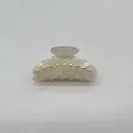 仿醋酸抓夹轻奢珍珠链条高级感女半扎发鲨鱼夹发饰发夹头饰
