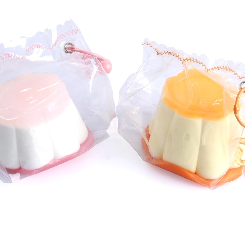 食品グレードシリコン 大きなプリン スクイーズ玩具