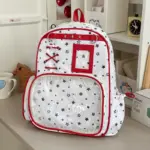 Cute Star Ita Backpack for Girls with Clear Doll Pocket