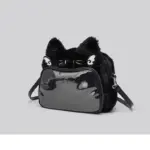 Cute Cat Ear Plush Ita Backpack for Students and Fans