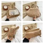 Cute Cat Ear Plush Ita Backpack for Students and Fans