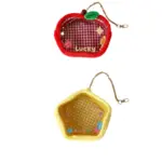 Fluffy Apple Mini Ita Bag Plush Doll Pouch Bag Charm