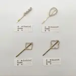 几何镂空水钻发钗金色插针星形爱心四叶草12款小众头饰女